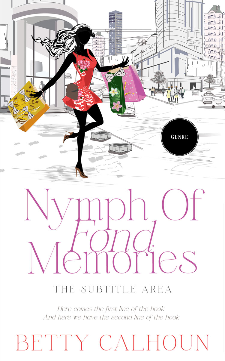 2D view of Premade Chick Lit Book Cover - Bon Jour