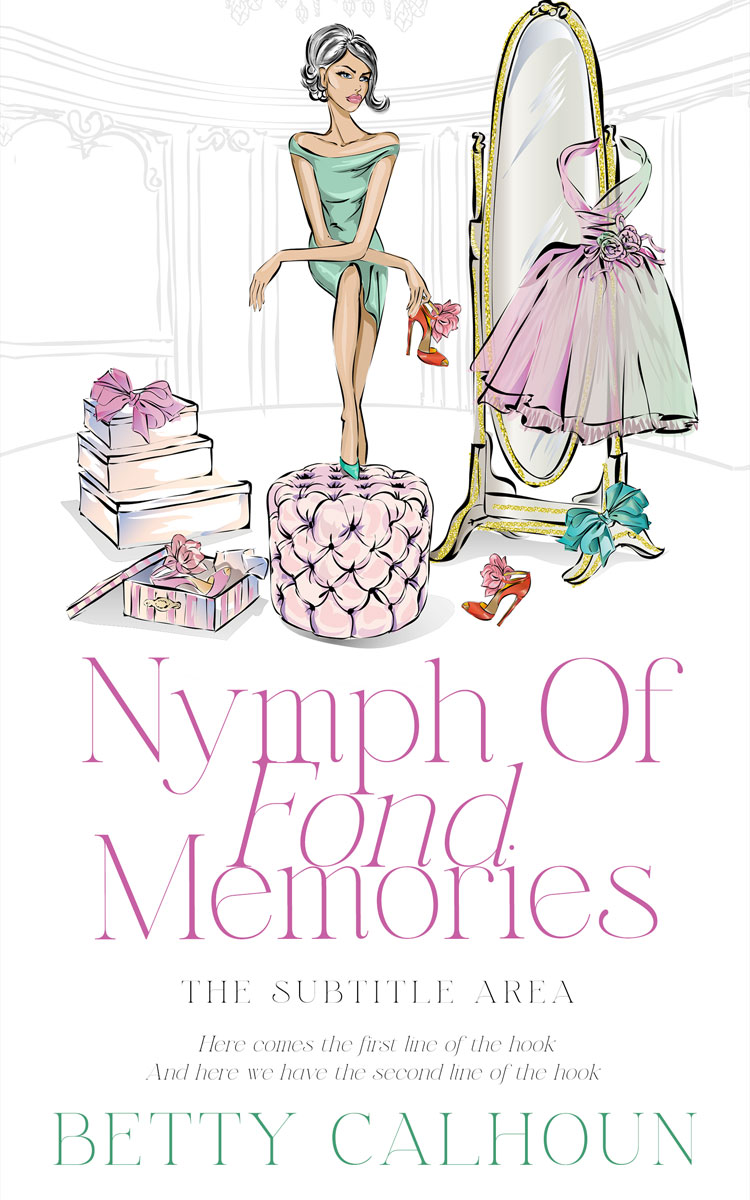 2D view of Premade Chick Lit Book Cover - Ebb