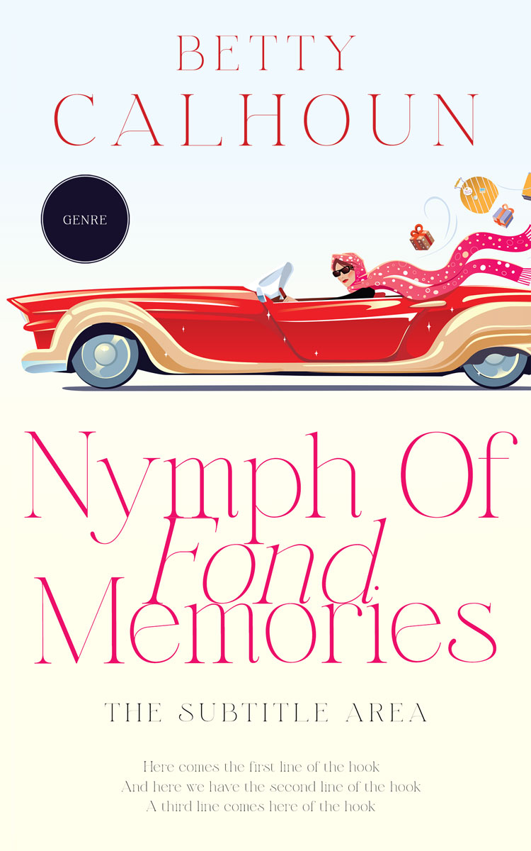 2D view of Premade Teen & Young Adult Book Cover - Ecru White