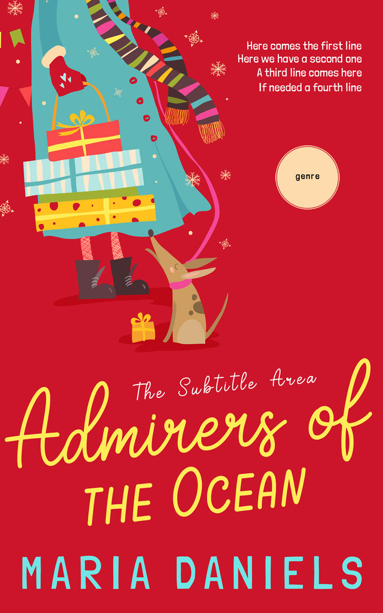 2D view of Premade Chick Lit Book Cover - Crimson