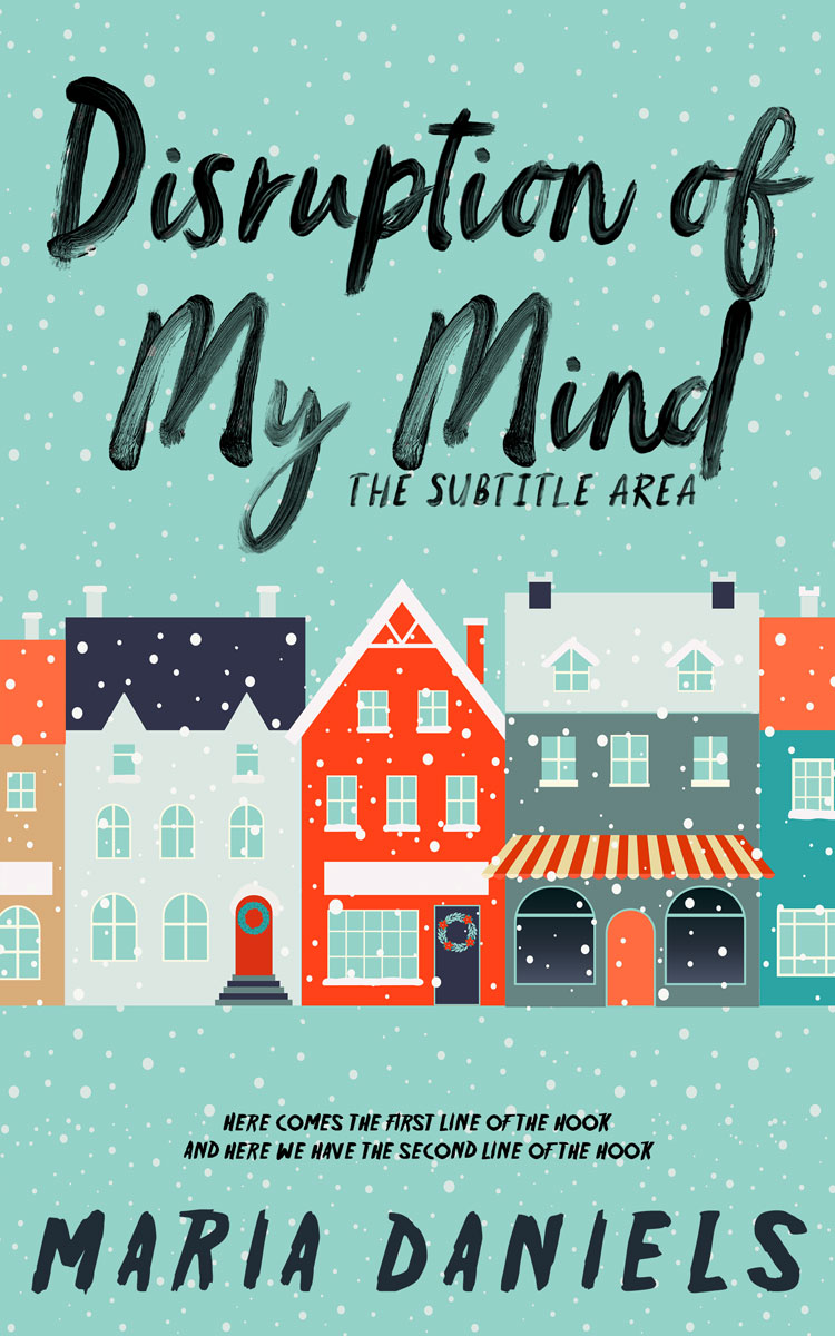 2D view of Premade Chick Lit Book Cover - Half Baked