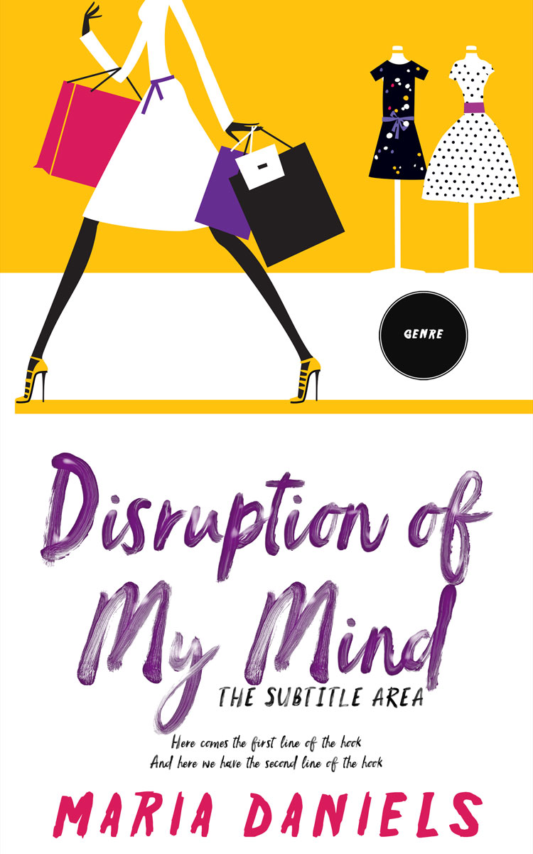 2D view of Premade Romance Book Cover - Amber