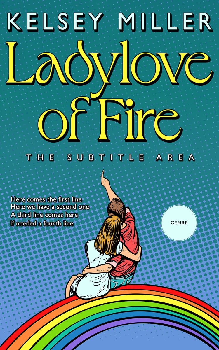 2D view of Premade Chick Lit Book Cover - Jelly Bean