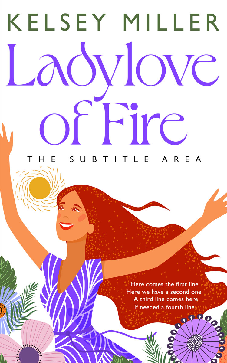 2D view of Premade Chick Lit Book Cover - Milano Red