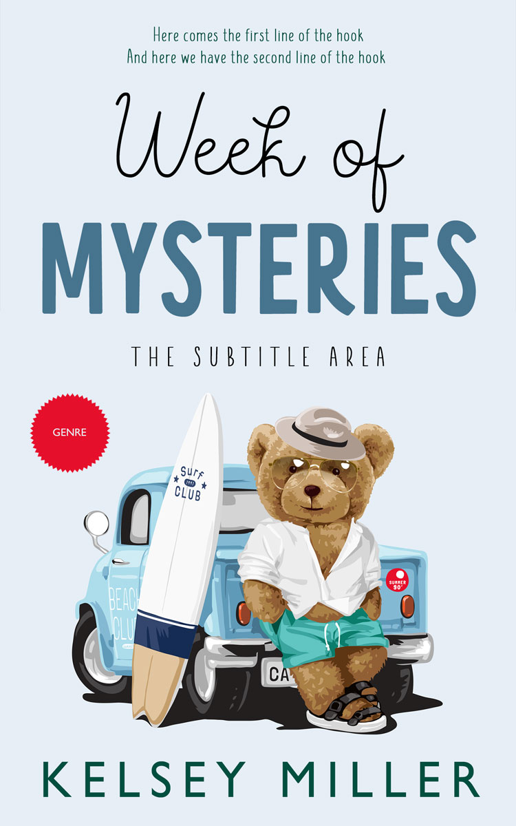 2D view of Premade Literary Fiction Book Cover - Catskill White