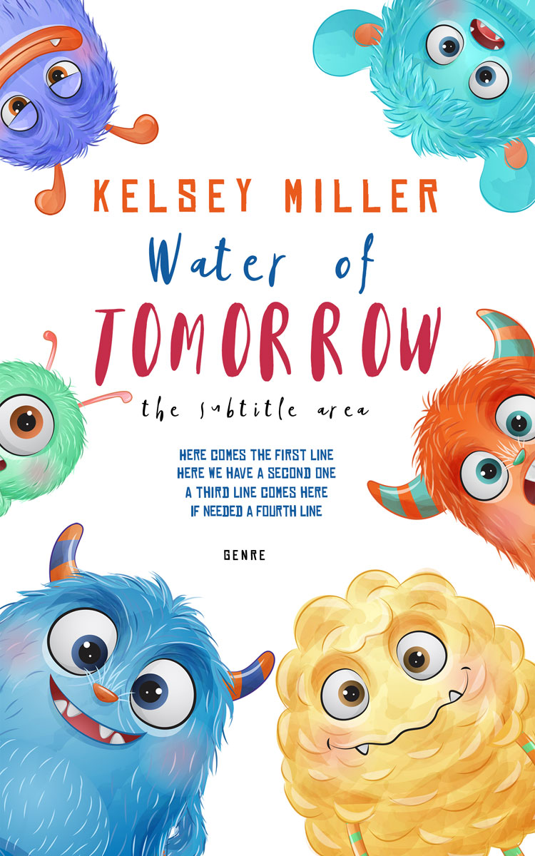 2D view of Premade Paranormal & Urban Book Cover - Boston Blue