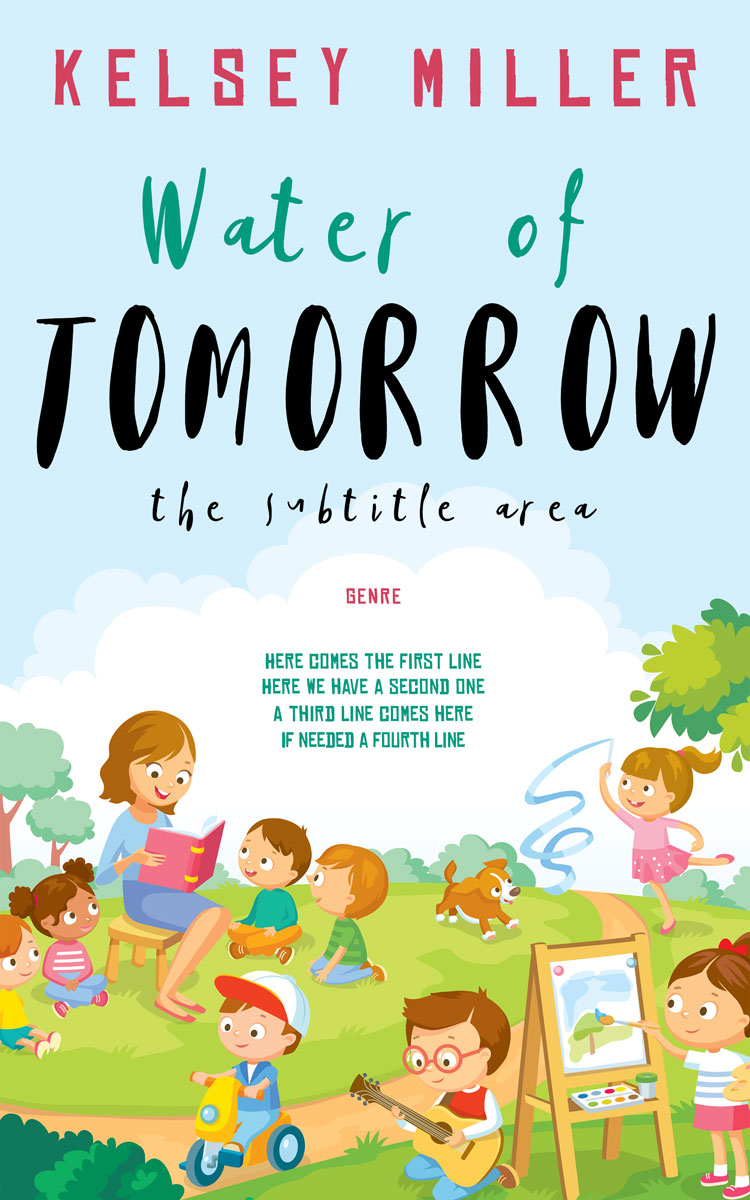 2D view of Premade Education Book Cover - Jagged Ice