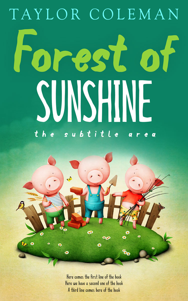 2D view of Premade Nature Book Cover - Eucalyptus