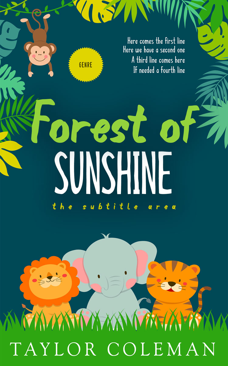 2D view of Premade Nature Book Cover - Sundance