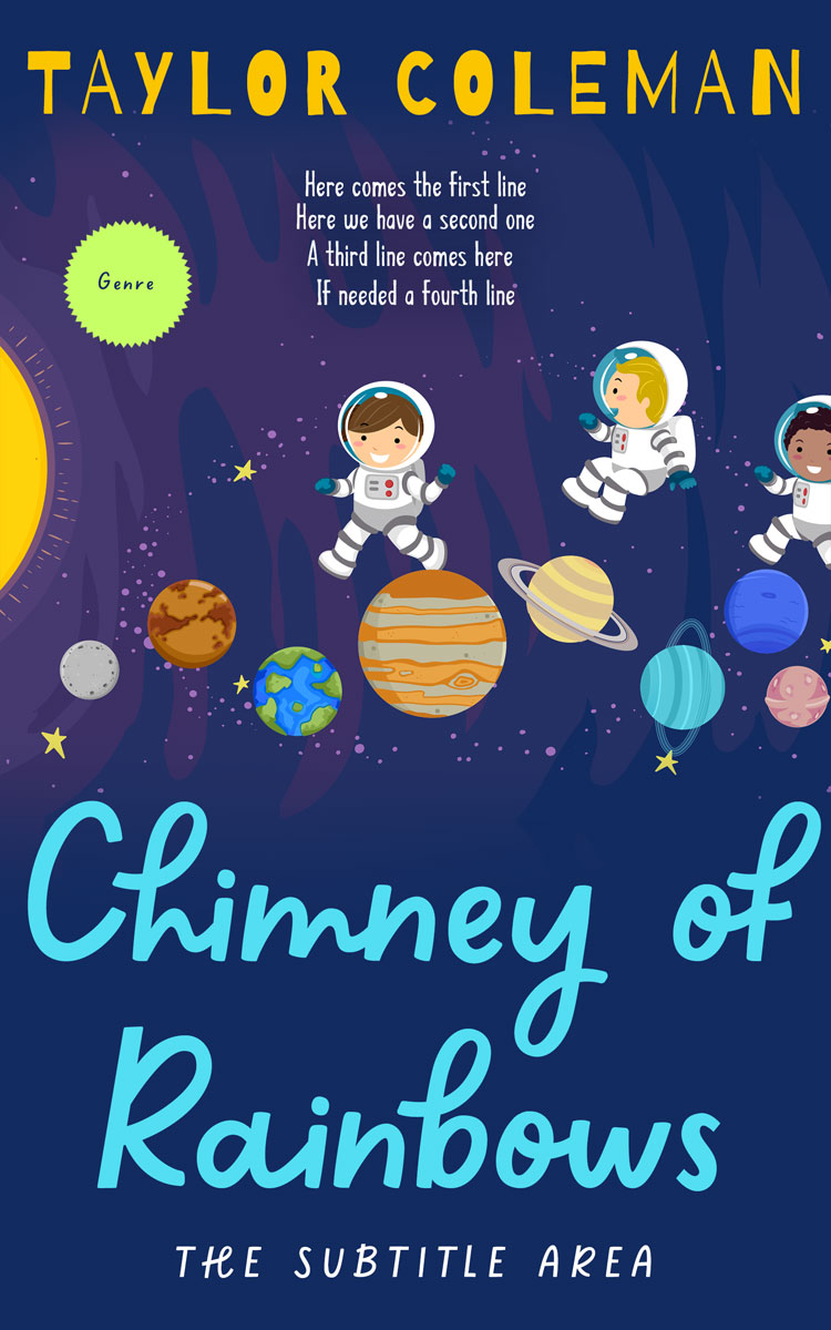 2D view of Premade Children's Book Cover - Cello