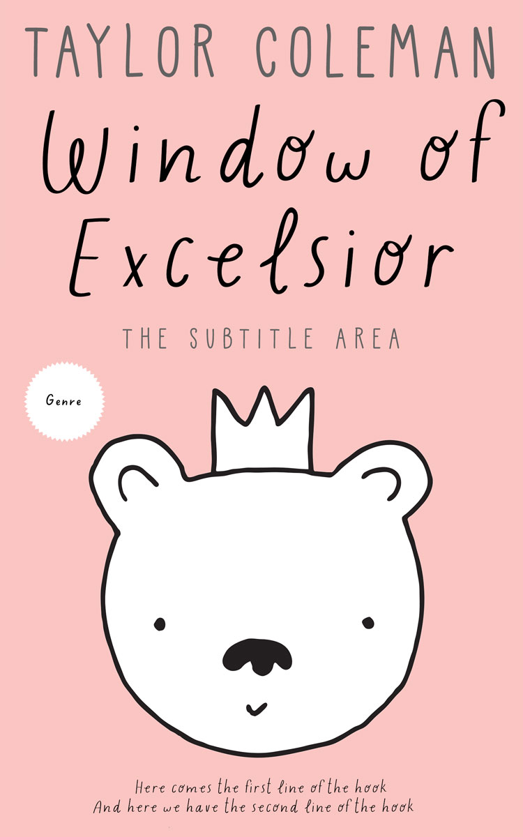 2D view of Premade Abstract Book Cover - Apricot Peach