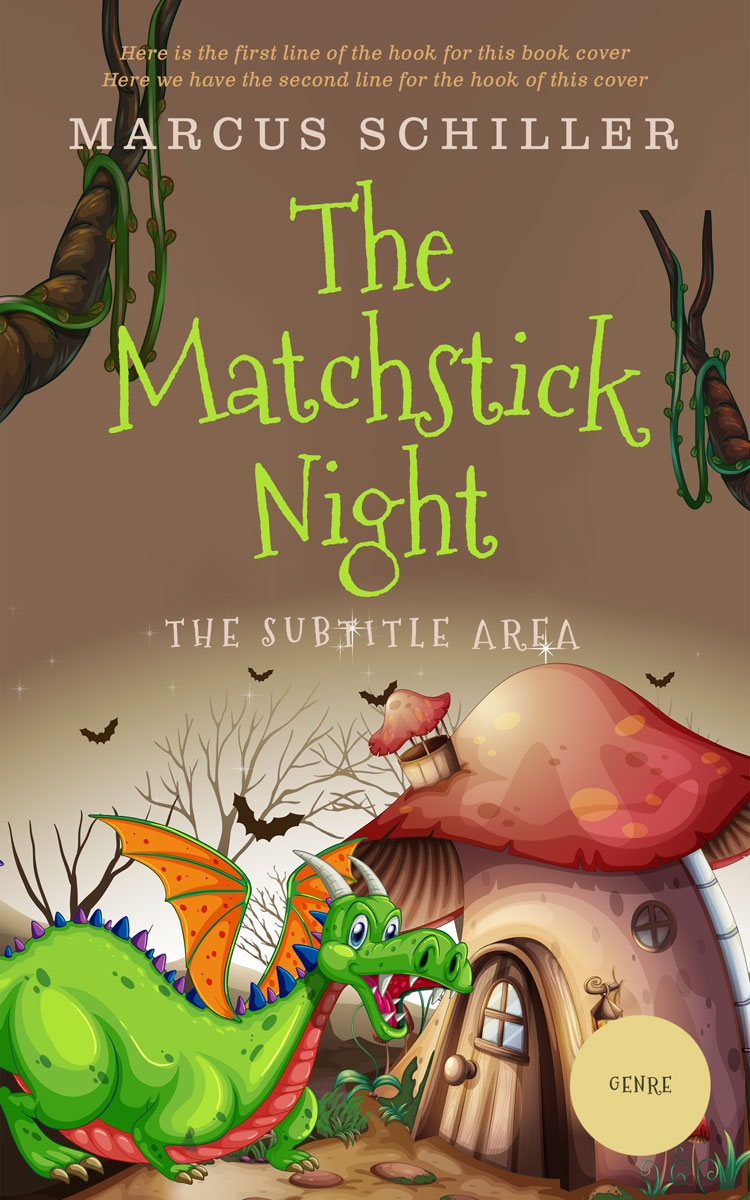 2D view of Premade Children's Book Cover - Shadow