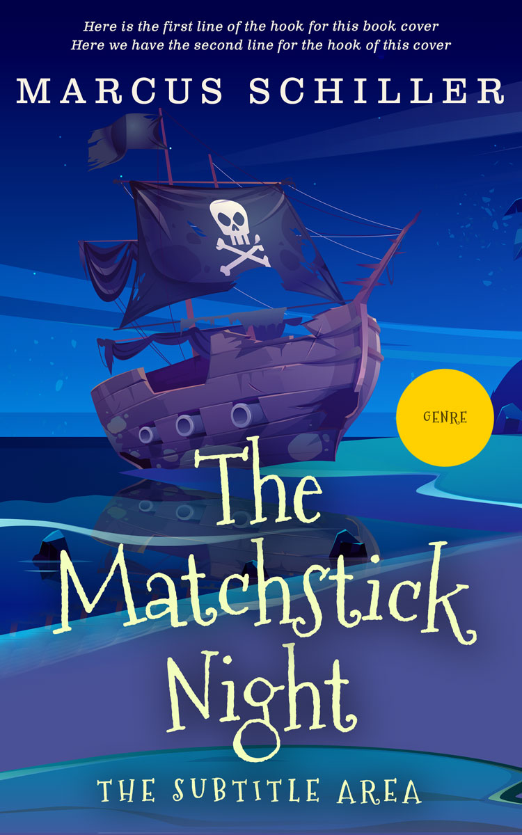 2D view of Premade Horror Book Cover - Bay Of Many