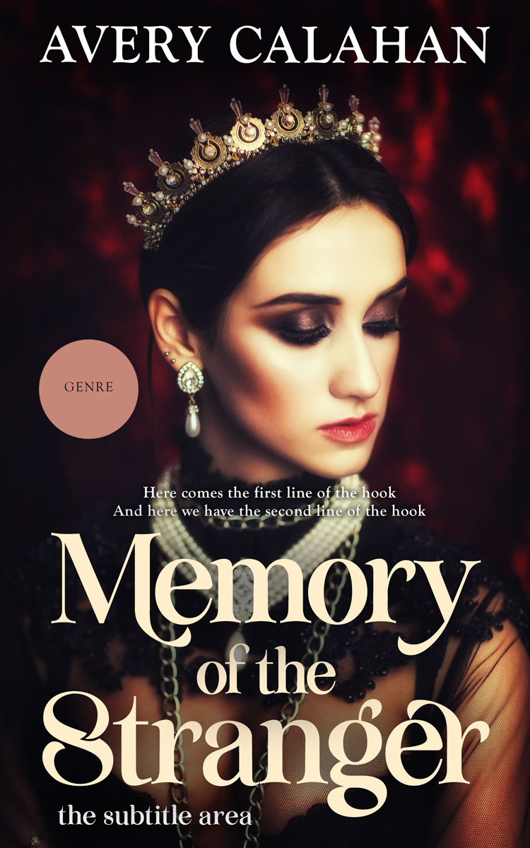 2D view of Premade Royal Romance Book Cover - Cameo