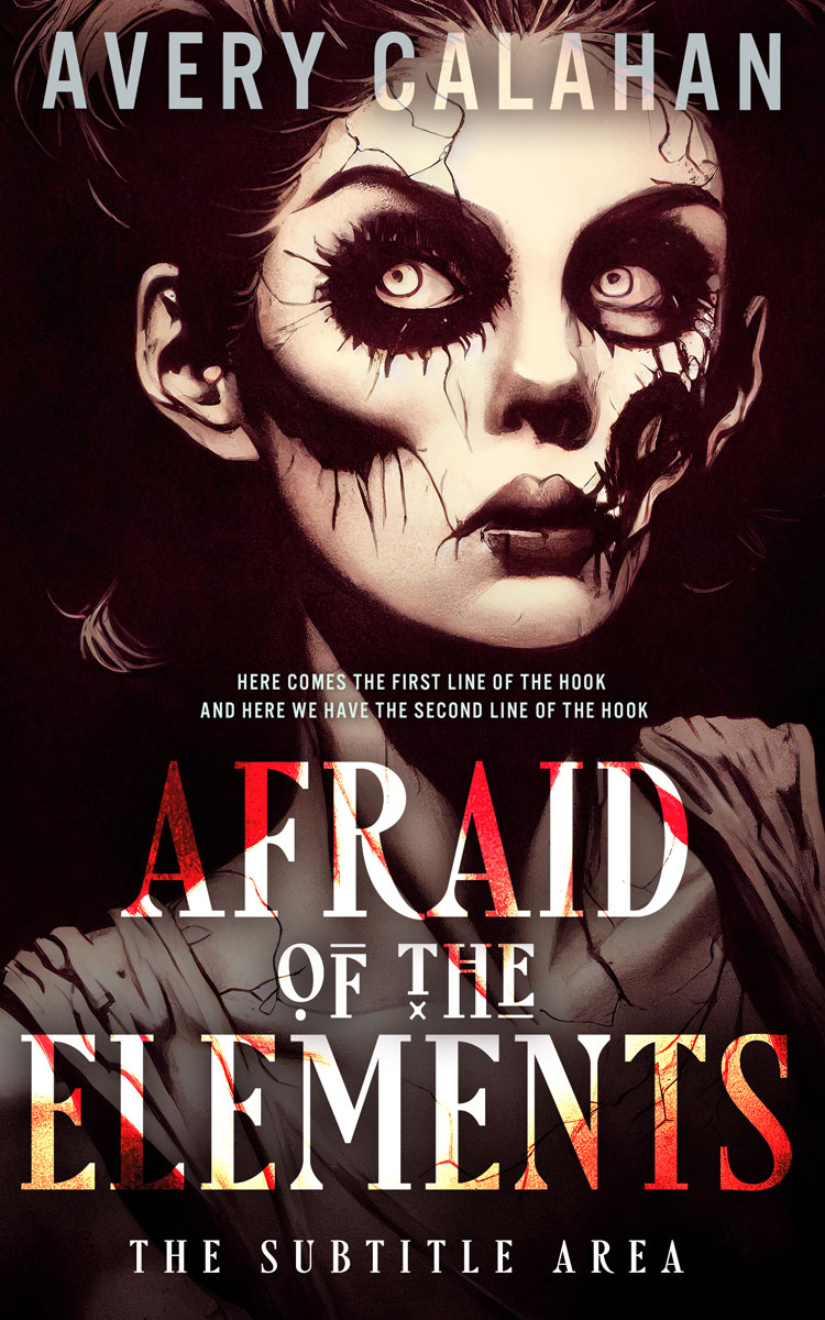 2D view of Premade Horror Book Cover - Cameo