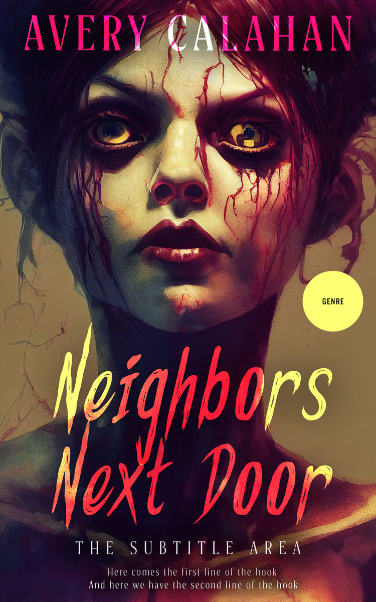 2D view of Premade Horror Book Cover - Tamarind