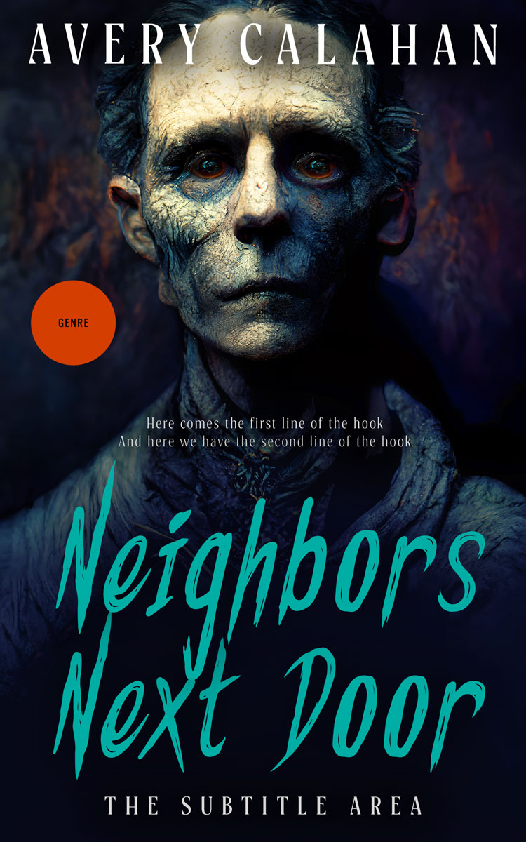 2D view of Premade Horror Book Cover - Vulcan