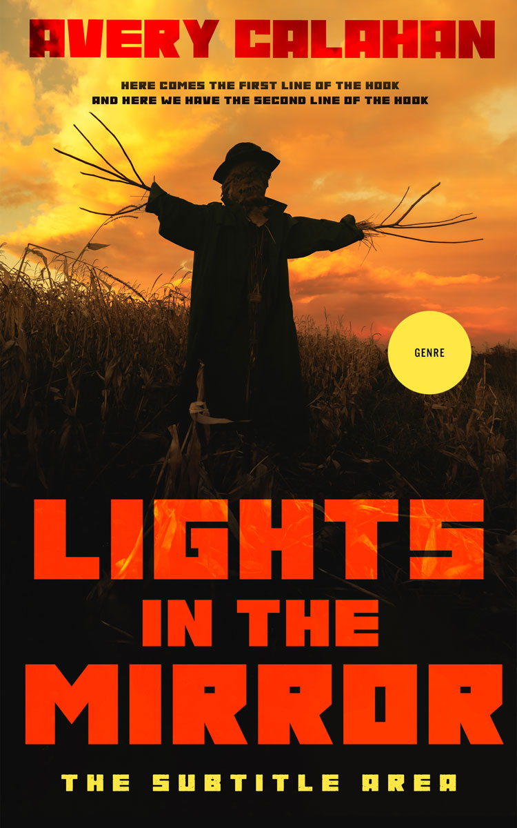 2D view of Premade Horror Book Cover - Oil