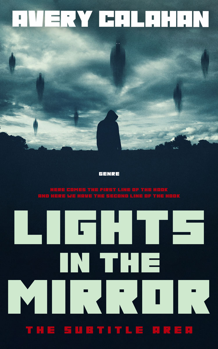 2D view of Premade Horror Book Cover - Pale Leaf