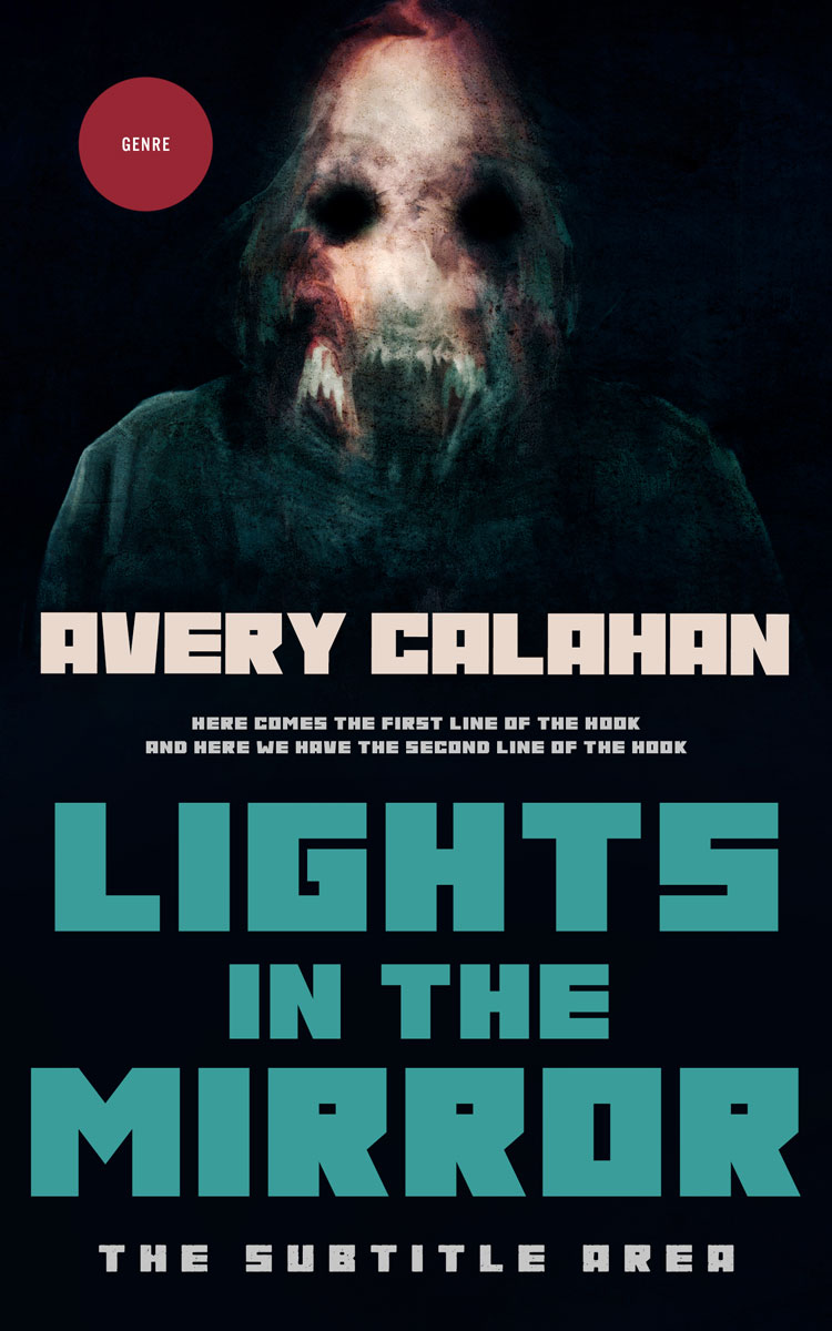 2D view of Premade Horror Book Cover - Ebony