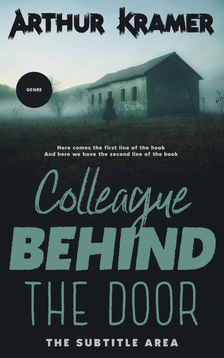 2D view of Premade Horror Book Cover - Submarine