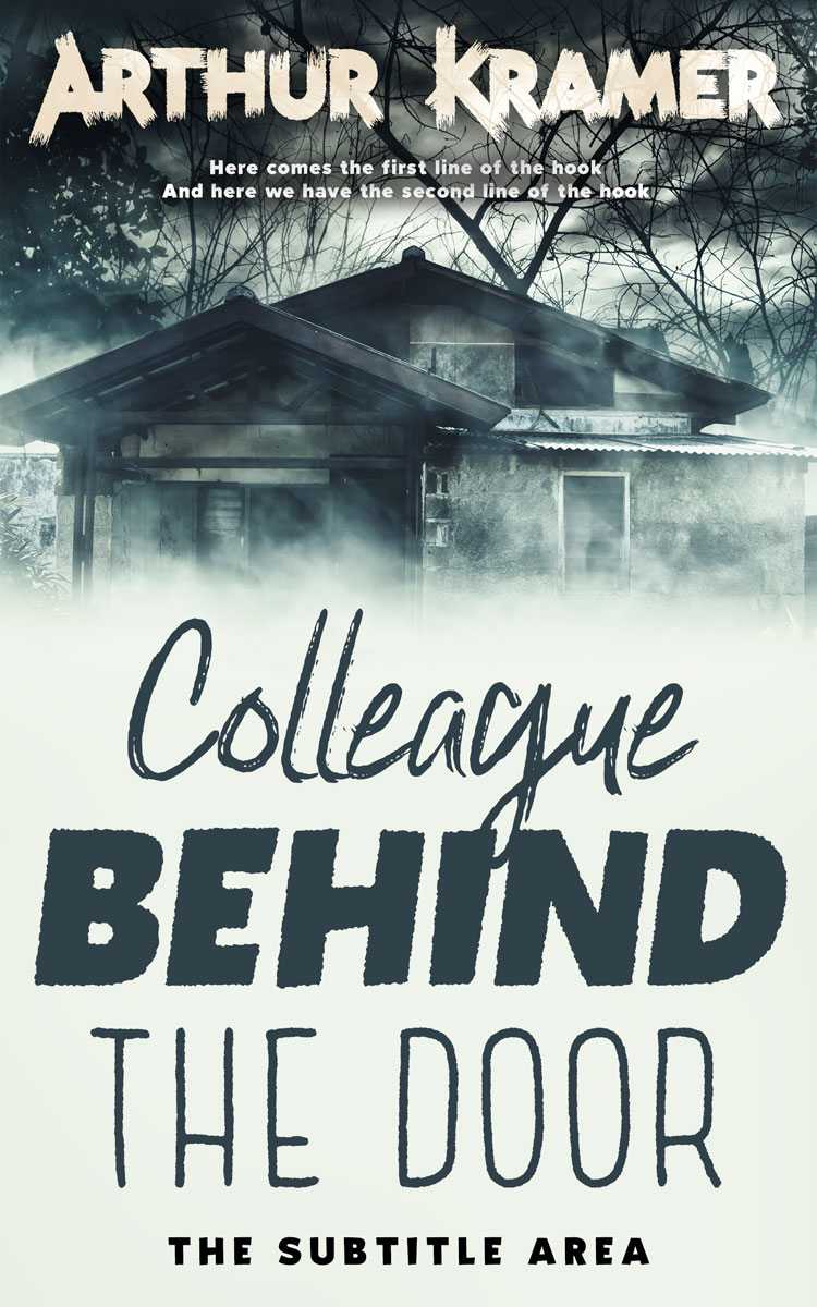 2D view of Premade Horror Book Cover - Outer Space