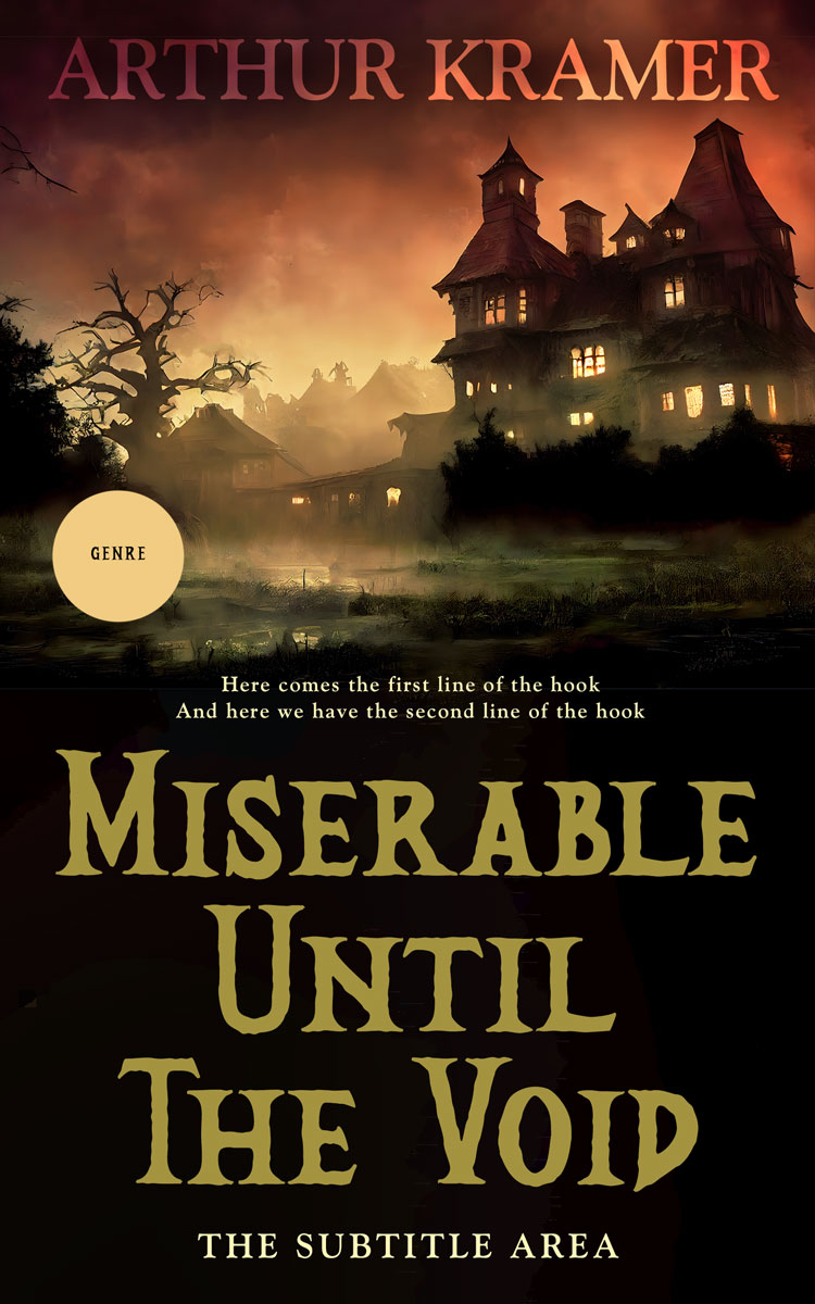 2D view of Premade Fantasy Book Cover - Twine