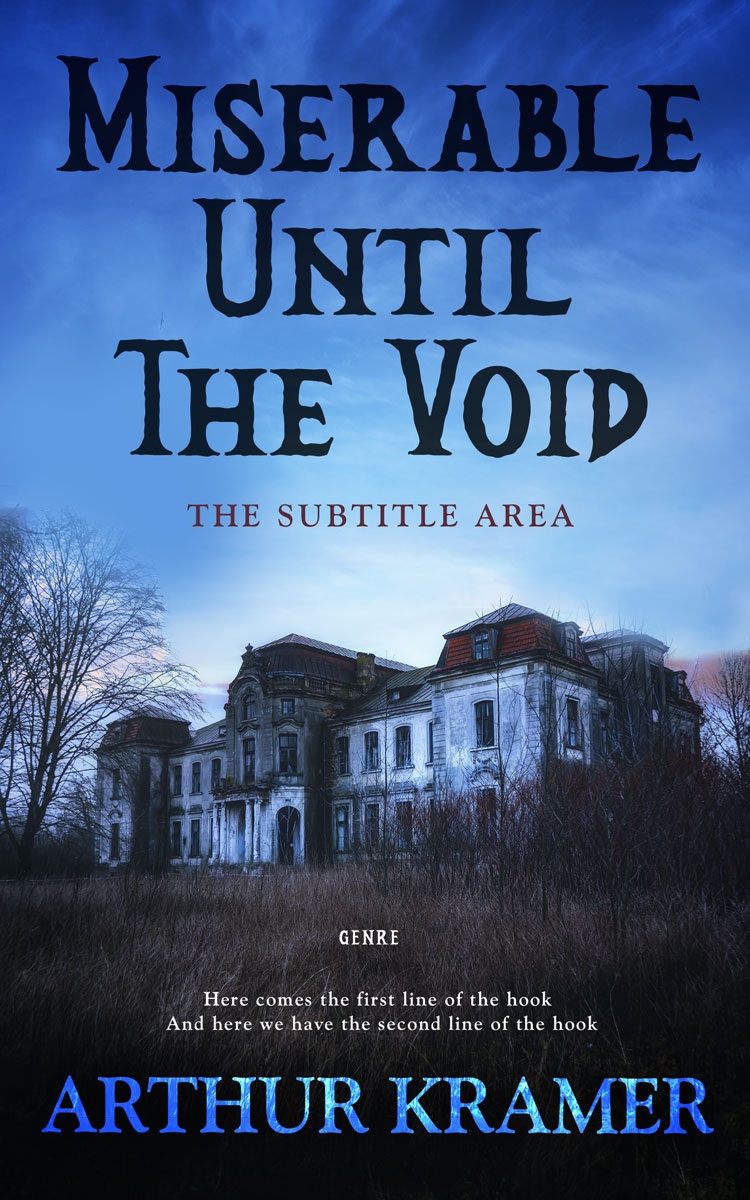 2D view of Premade Mystery & Thriller & Suspense Book Cover - Steel Gray