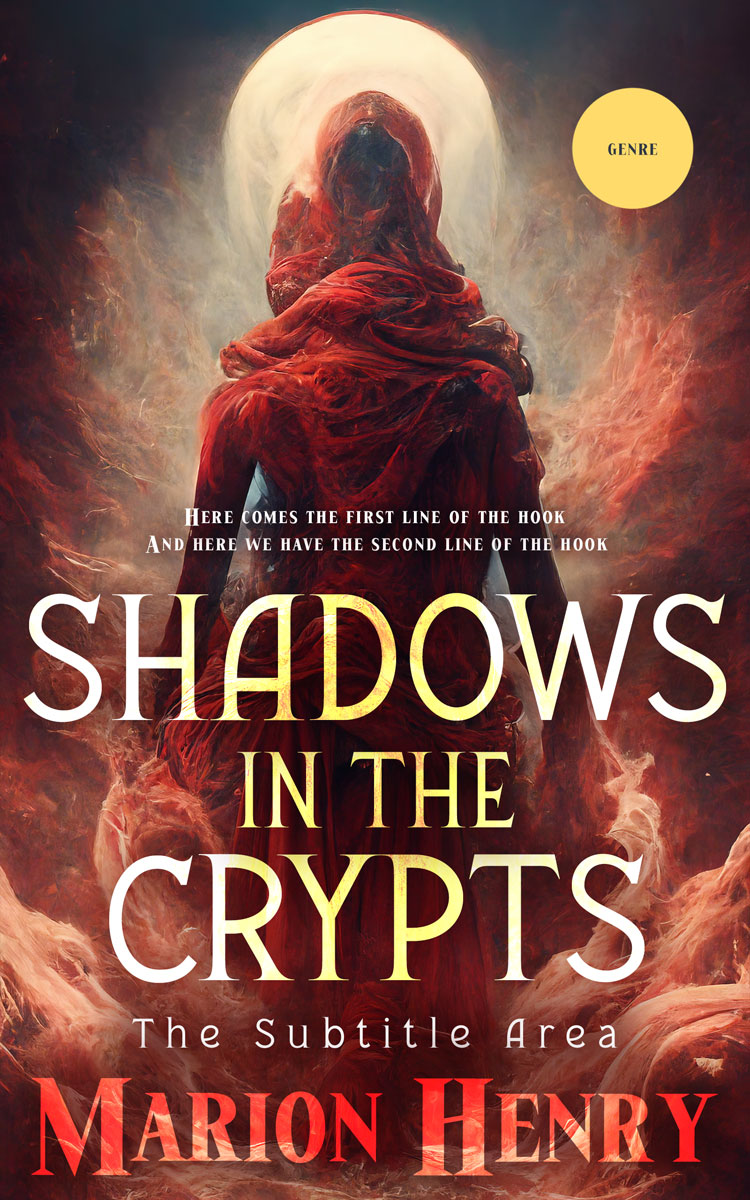 2D view of Premade Horror Book Cover - Crater Brown