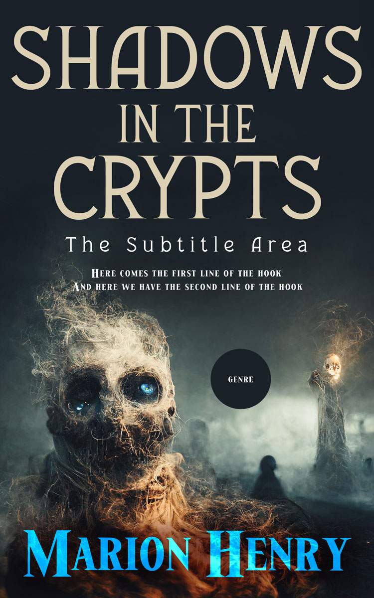 2D view of Premade Mystery & Thriller & Suspense Book Cover - Shark