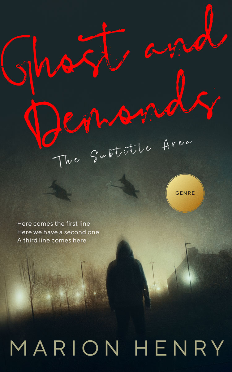 2D view of Premade Horror Book Cover - Outer Space