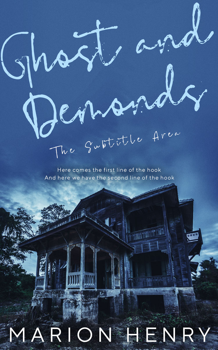 2D view of Premade Horror Book Cover - Chambray