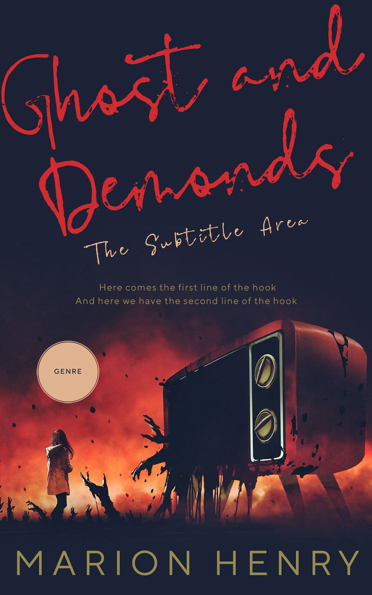 2D view of Premade Horror Book Cover - Ebony Clay