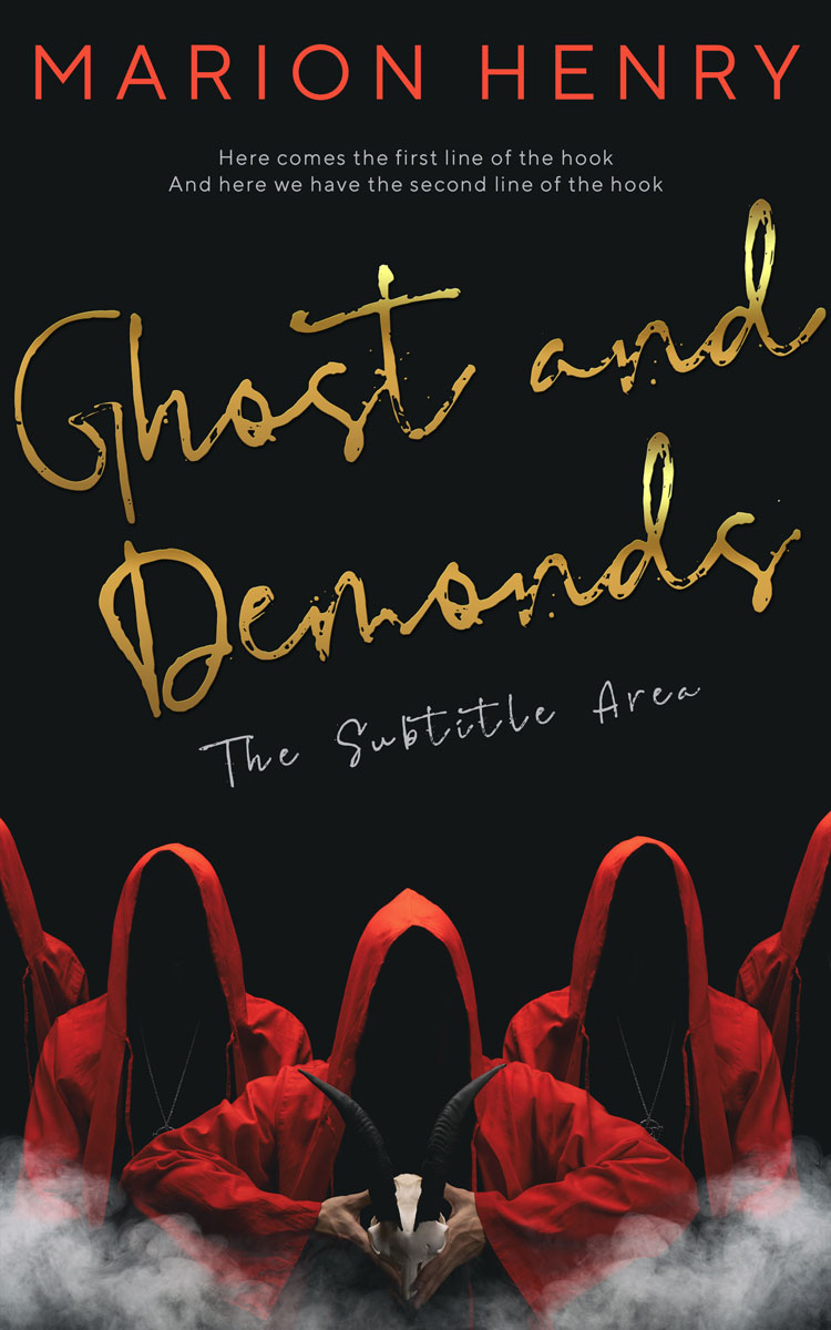 2D view of Premade Horror Book Cover - Cod Gray