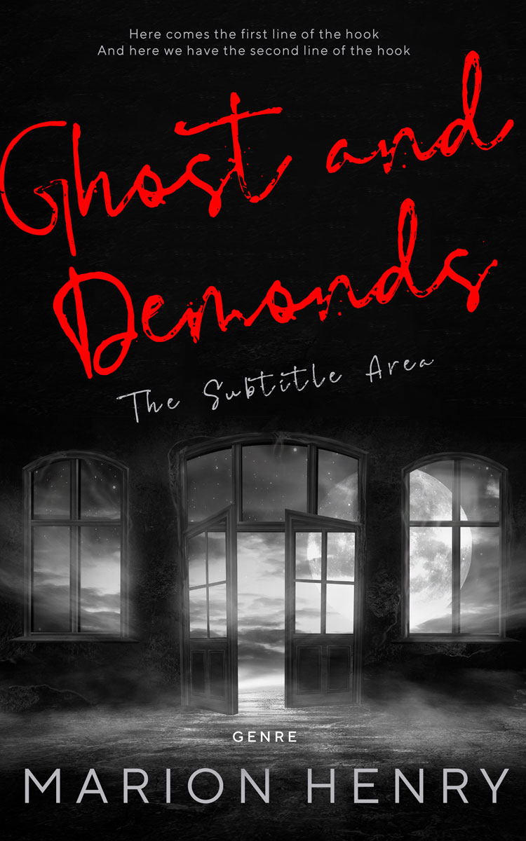 2D view of Premade Horror Book Cover - Cod Gray