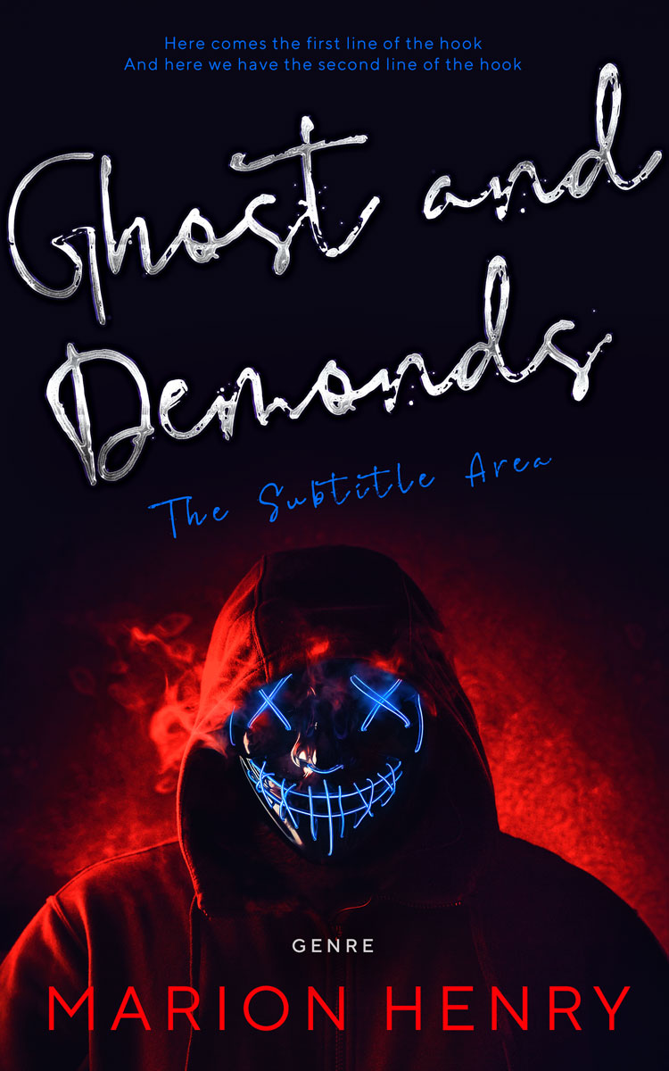 2D view of Premade Horror Book Cover - Ebony