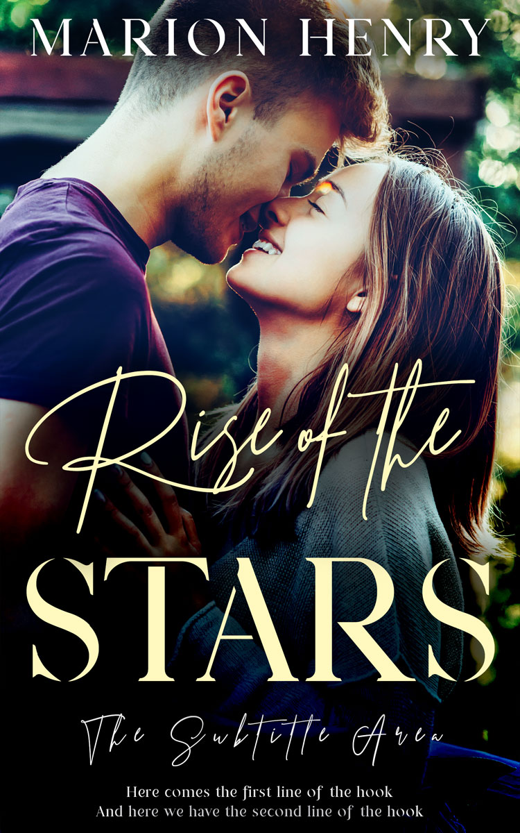 2D view of Premade Romance Book Cover - Coral Reef