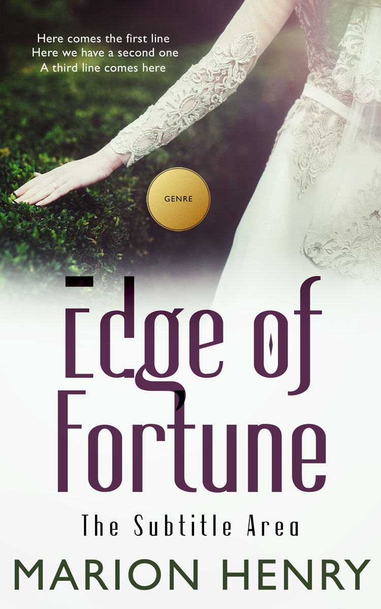 2D view of Premade Romance Book Cover - Green White