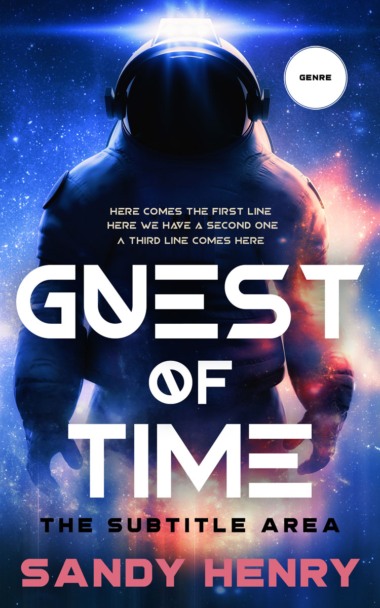 2D view of Premade Science Fiction Book Cover - Careys Pink