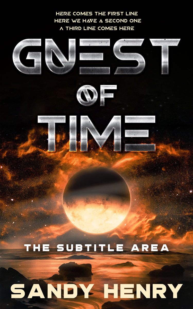 2D view of Premade Science Fiction Book Cover - Whiskey