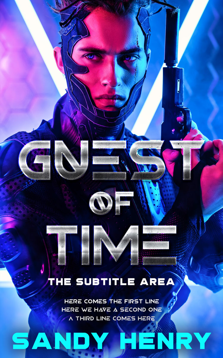 2D view of Premade Science Fiction Book Cover - Bunting