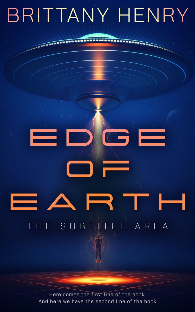 2D view of Premade Science Fiction Book Cover - Blue Zodiac