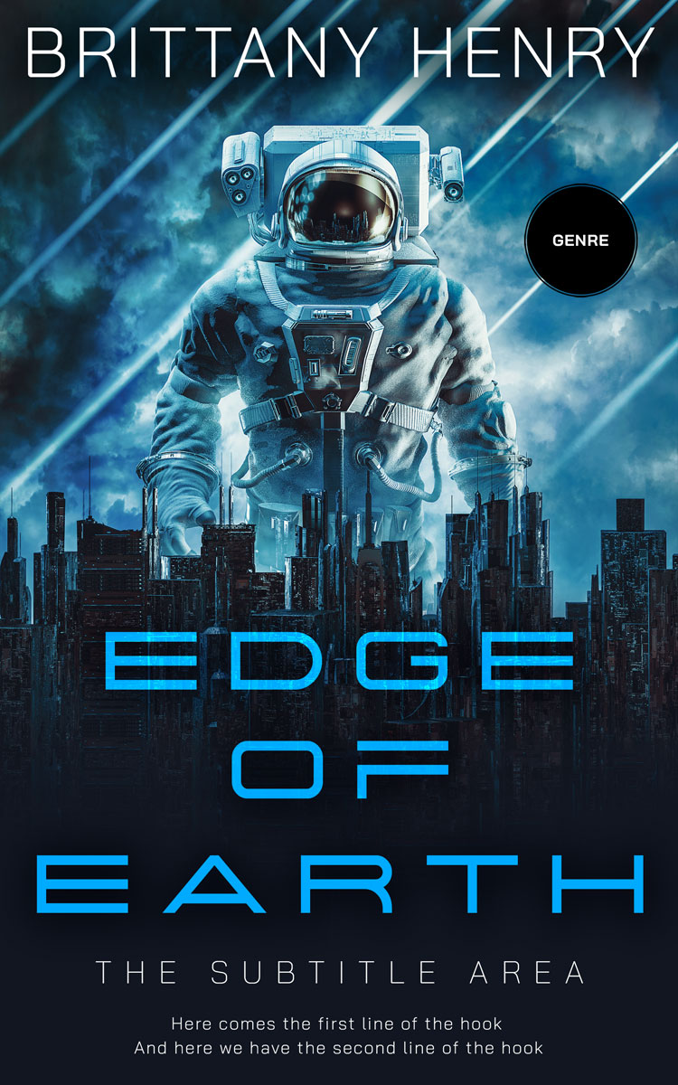 2D view of Premade Science Fiction Book Cover - Mirage