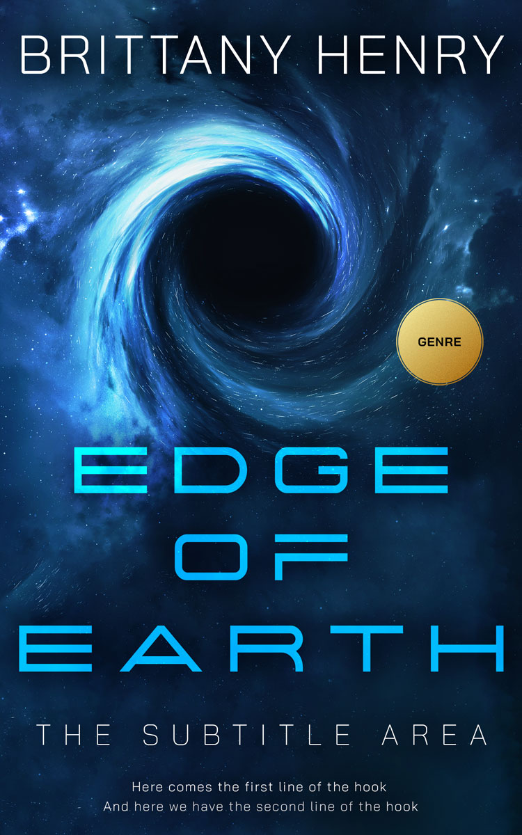 2D view of Premade Science Fiction Book Cover - Blue Zodiac