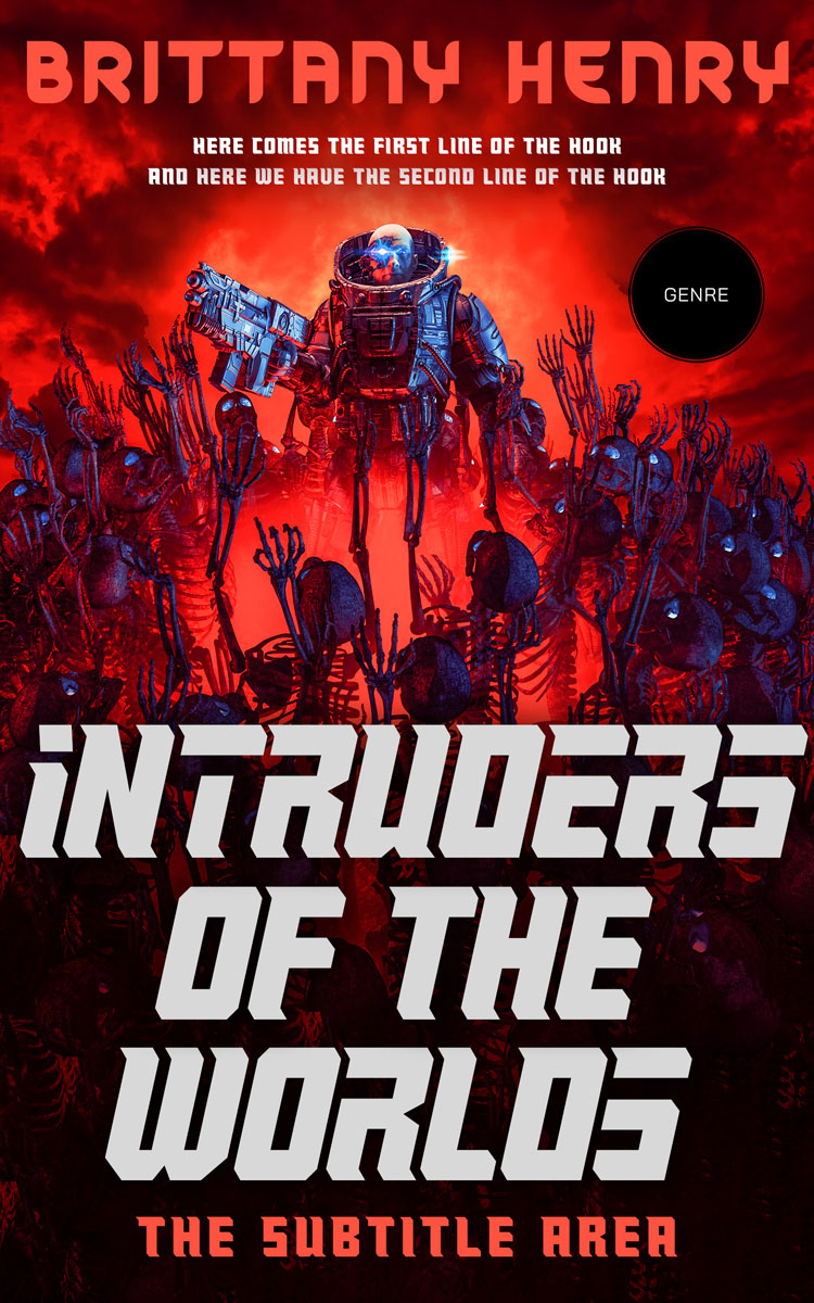 2D view of Premade Science Fiction Book Cover - Tonys Pink