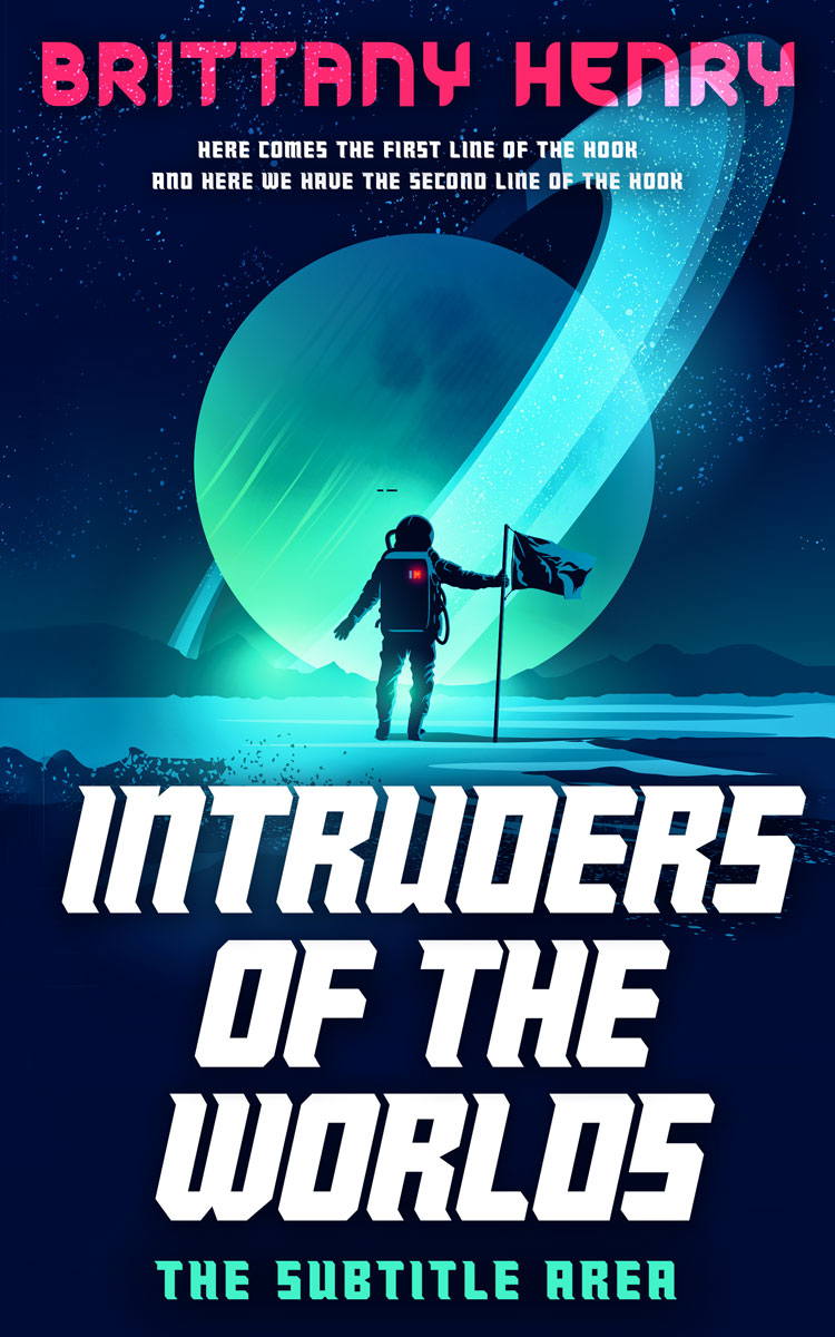 2D view of Premade Science Fiction Book Cover - Deep Cove