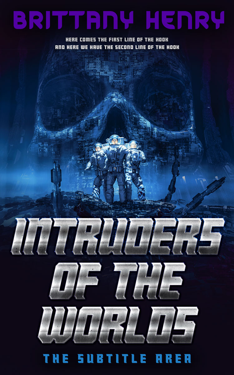 2D view of Premade Science Fiction Book Cover - Ebony