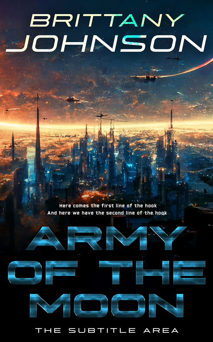 2D view of Premade Science Fiction Book Cover - Mirage