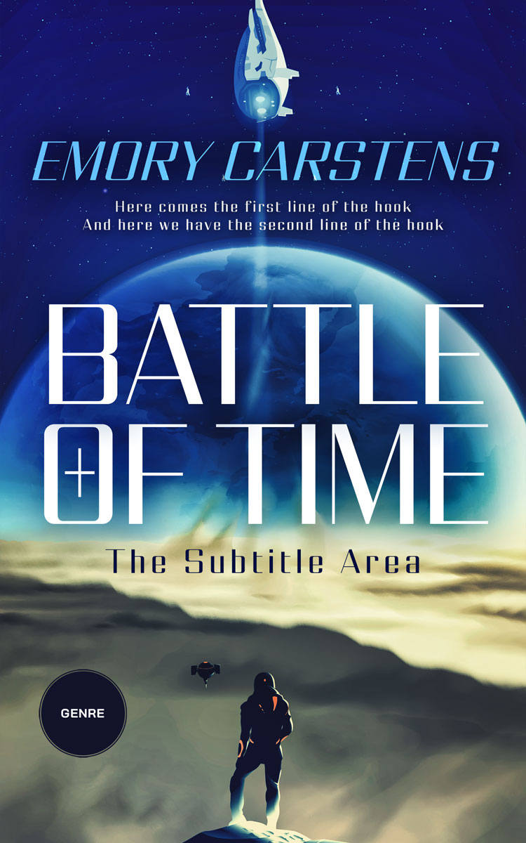 2D view of Premade Science Fiction Book Cover - Rhino