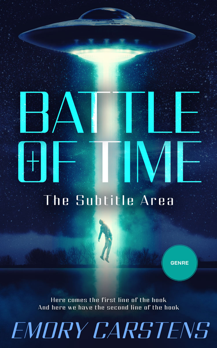 2D view of Premade Science Fiction Book Cover - Blue Zodiac